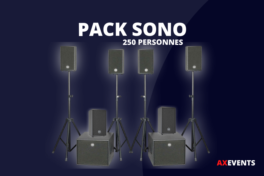 Location Sonorisation Hem Pack Sono - 250Personnes