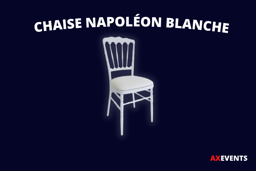 Galette de chaise blanche pour chaise Napoleon III