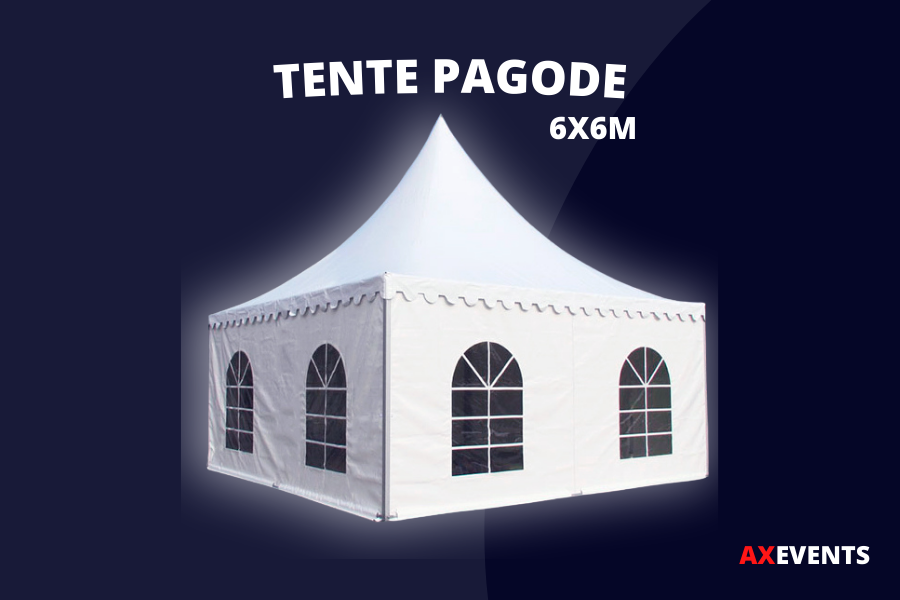 location tente pagode 6x6 à Lille