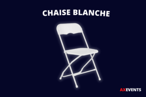 Location chaise blanche à Lille