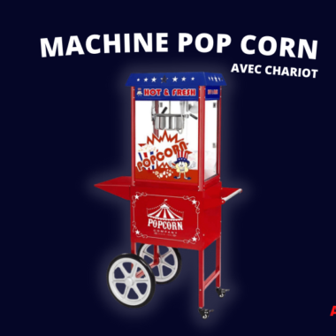 Location machine à pop corn avec chariot à Lille