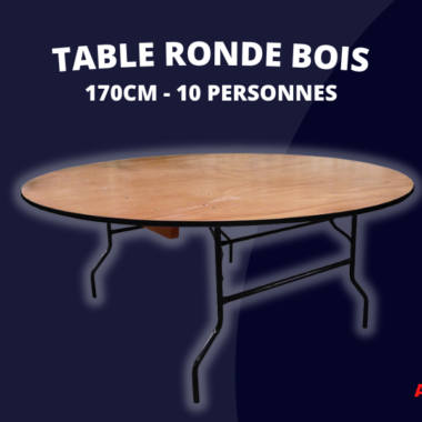 Location table ronde bois lille