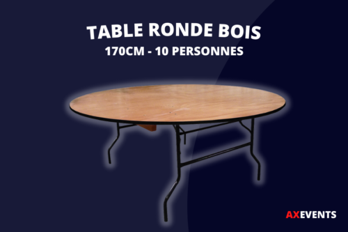Location table ronde bois lille