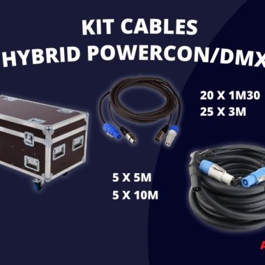 Location kit cables hybrid dmx powercon Lille