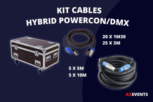 Location kit cables hybrid dmx powercon Lille